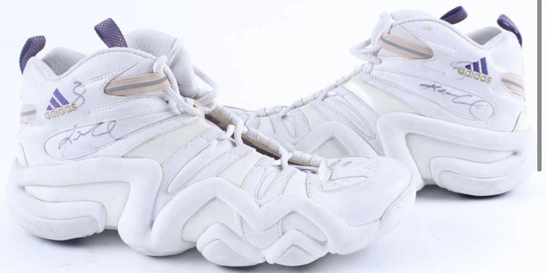 Kobe Bryant Game Worn Signed 1997 98 Adidas Basketball Shoes Los Angeles Lakers