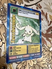 Digimon Digi Battle Terriermon Mo-01 Movie Promo Vintage Bandai 2000