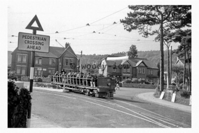pt9050 - Llandudno Tram 20 at Narrow Bridge in 1955 - Print 6x4