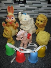 Vtg Variety Of Rubber Squeaky Toys Disney Ashland Mobley 1958/59 Great Cond