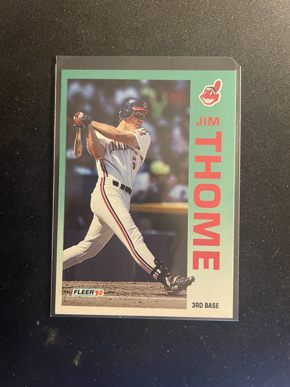 1992 Jim Thome ROOKIE NM 125 Fleer Baseball Card Cleveland Indians MLB