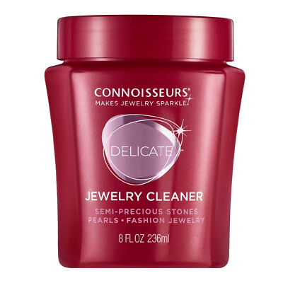 DELICATE JEWELRY CLEANER w dip tray semi precious stone pearl CONNOISSEURS 1047