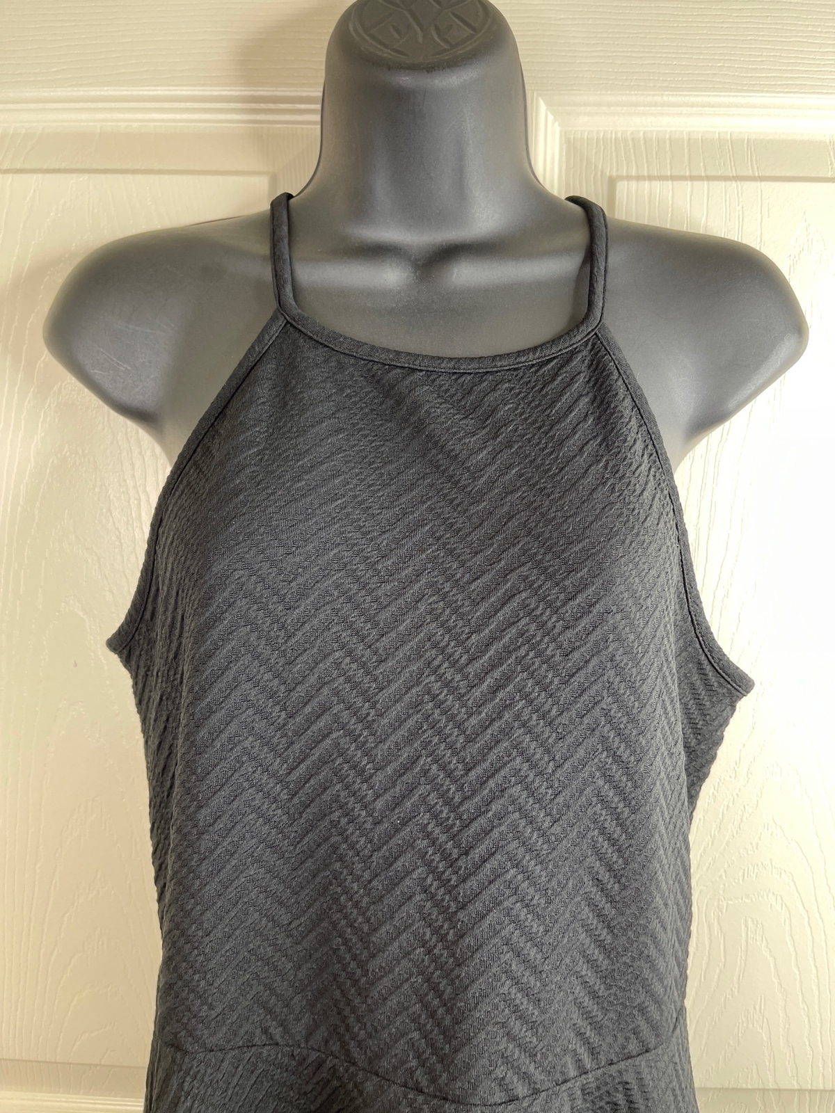 Mossimo Dress Junior Size L Solid Black Sleeveles… - image 2