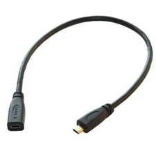 Micro HDMI Male to Female Extension Extender Short Adaptor Cable D type 