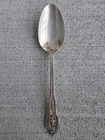 Antique Wallace Sterling Silver Pierced Rose Serving Spoon Cracked Handle AS IS