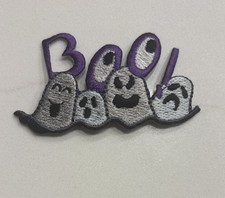 Halloween Ghost Boo Iron On Patch