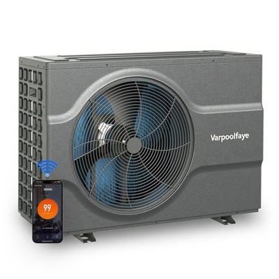 Varpoolfaye 65000BTU Pool Heat Pump 220V Above/In-Ground Pool Heater 21000 Gal