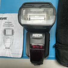 Sunpak DF4000U External Flash For Canon & Nikon Cameras DSLR