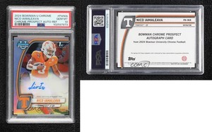 2024 Bowman U Chrome Prospect Refractor /299 Nico Iamaleava PSA 10 GEM MT Auto