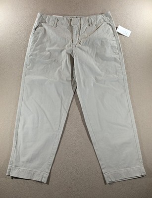 A New Day Khaki Chino Casual Trouser Straight Leg High Rise Pant Size 14