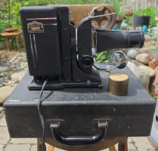 Antique SVE Projector MODEL AAA With Case - Art Deco Black And Chrome