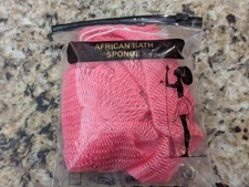 African Bath Sponge Shower Body Scrub Exfoliating Pink