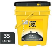 Multi-Cat Clumping Kitty Litter 4-In-1 Strength Deodorizing 35 Pound Pail