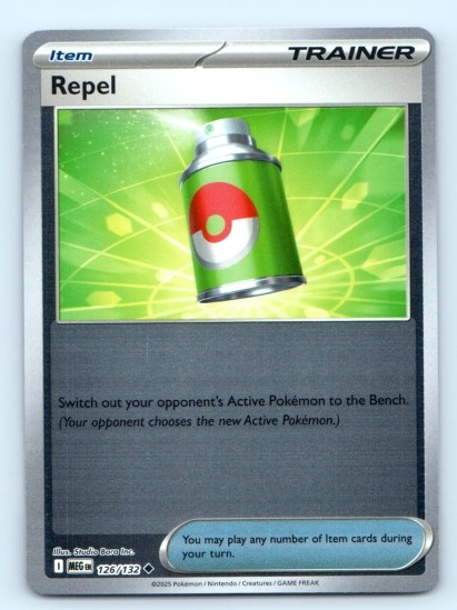 Repel 126/132 ~ Uncommon Reverse Holo English Near Mint