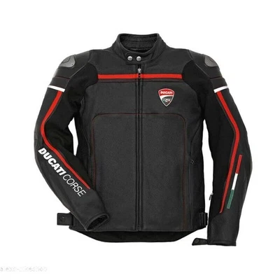 Neue Ducati Motorrad Rennrad Lederjacke, MotoGP Racing Motorbike Lederjacke. - Bild 1 von 4