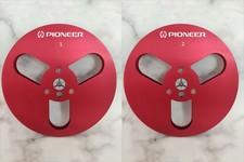 New One Pair Pioneer red 7'' Tape Reel Light Metal Aluminum Take Up Reel