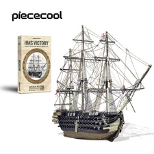 3D Metal Puzzles HMS Victory Ship Model Jigsaw Set Assembly Adult Brain Teaser