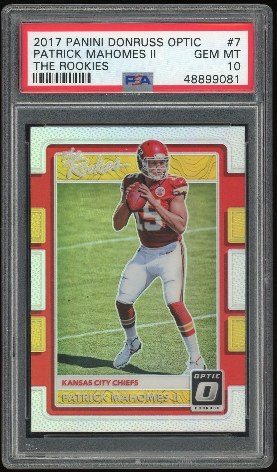 Patrick Mahomes Panini Donruss Optic the Rookies #7 Base