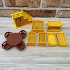 Vintage Fisher Price Little People Play Family House Furniture Accessories 1969