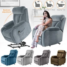 Power Recliner Chair Lift Chair Recliner Overstuffed Elderly for Theater Bedroom