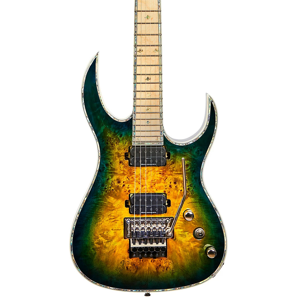BC Rich Z6 Prophecy Archtop с электрогитарой Floyd Rose Reptile Eye