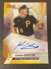 2025 Bowman’s Best Konnor Griffin Gold Mini Diamond /50 On Card Auto Pirates