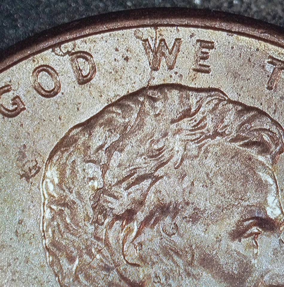 2006-P Spike Head Die Crack Error Lincoln Cent - Image 2 of 4