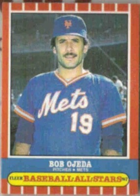 BOB OJEDA 1987 Fleer All Stars Odd #30 of 44. METS
