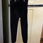 TEK GEAR Black High-Rise Ankle Leggings L Nylon/Spandex Stretch Knit — photo 3