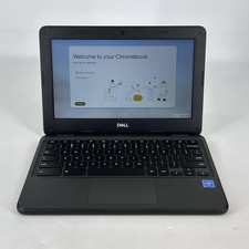 Dell ChromeBook 3100 11.6 Black 1.1 GHz Celeron 4GB RAM 32GB SSD Very Good