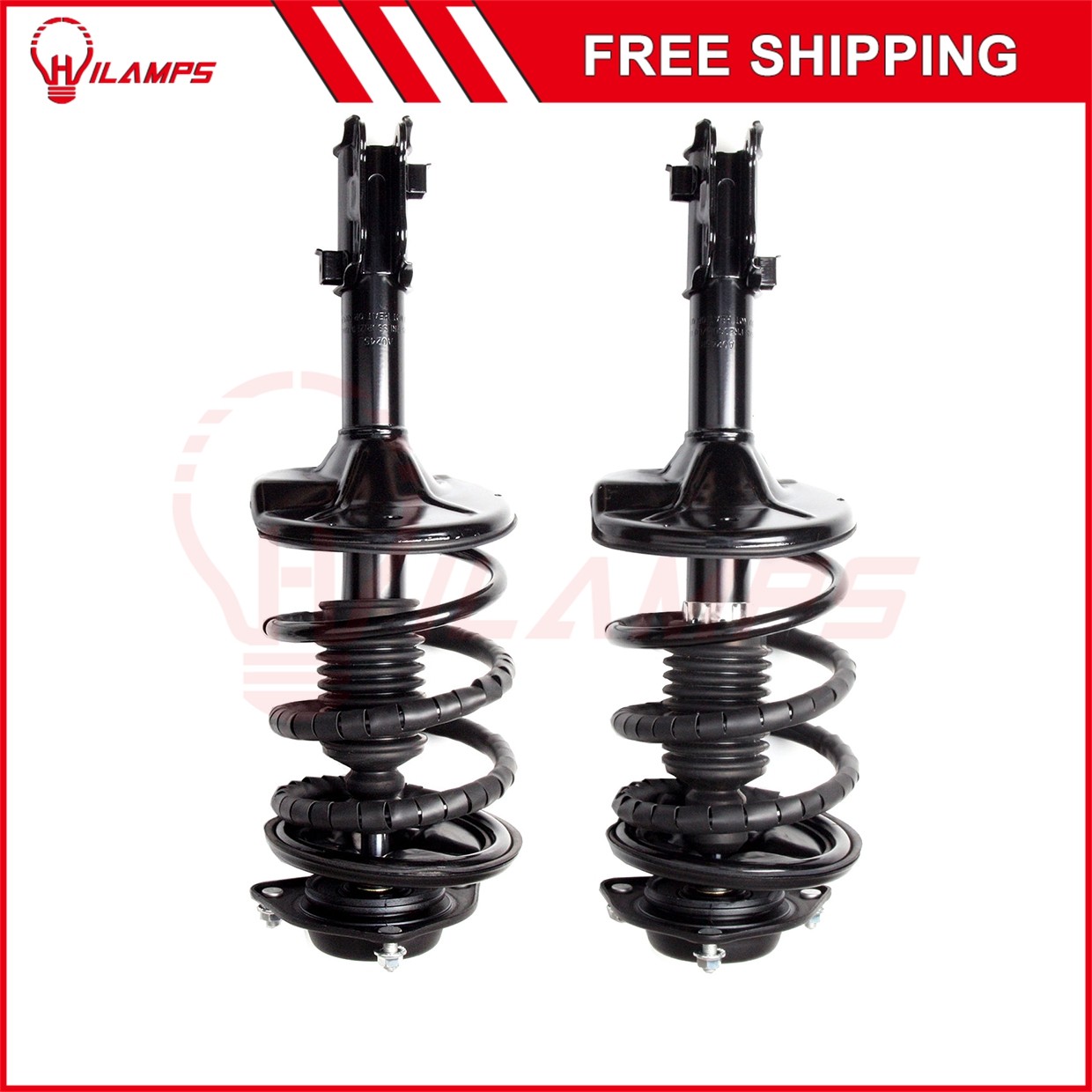 Pair Quick Front Complete Struts Coil Spring Assembly Fits 00-06 Hyundai Elantra