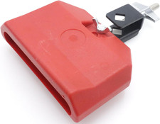 5" Red Jam Block with Adjustable Mounting Bracket, Plastic Percussion Instrument