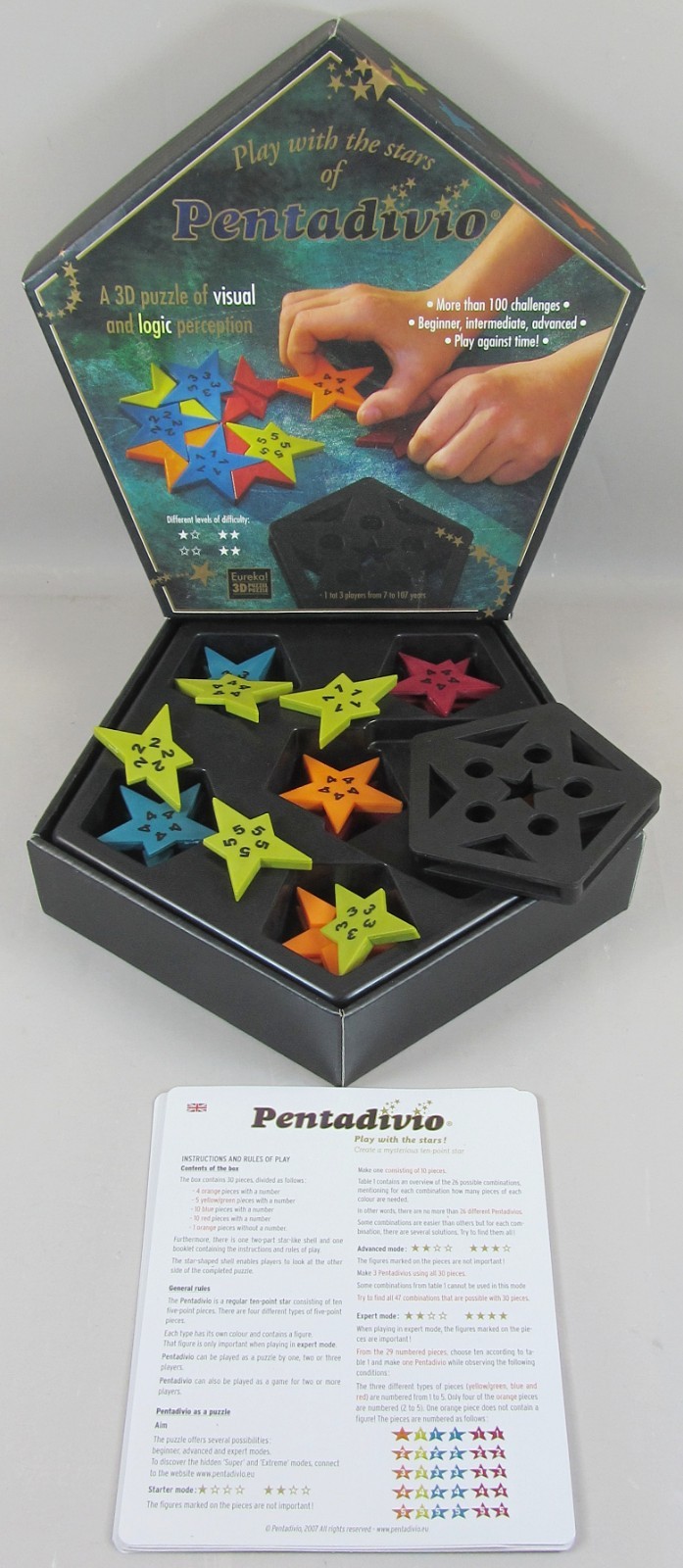 Pentadivo 3D Jigsaw Family Friends strategy logic Game Eureka Boardgames