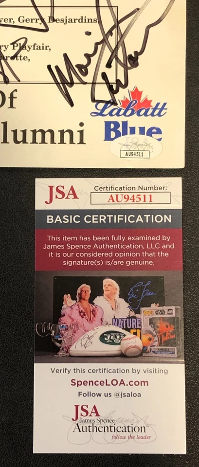 Foto auténtica de hockey de 8"x11" con certificado de autenticidad del equipo Buffalo Sabres con certificado de autenticidad Foto 2 de 4