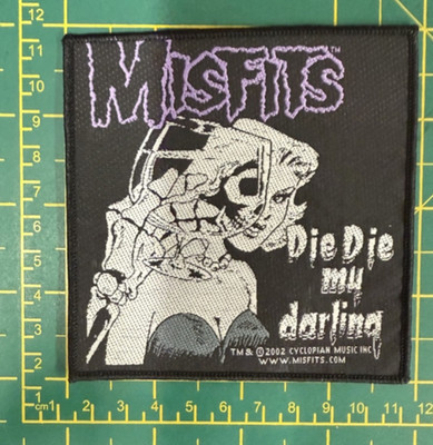Misfits Die Die My Darling Woven Sew On Patch Officially Licensed