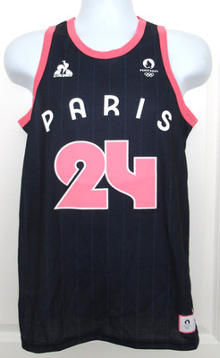 Le Coq Sportif Paris 2024 Olympics Jersey Blue Pink Size Small NWT
