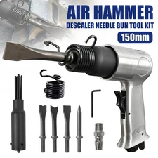 Air Pneumatic Gun Needle Scaler with Hammer Chisel Kit Rust Weld & Paint Remover