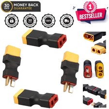 2 Count XT60 Male-Female to T Plug Conversion Adapters for Remote Control Use