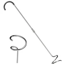  Compost Aerator Tool, Heavy Duty Spiral Compost Turner with Ergonomic Basic