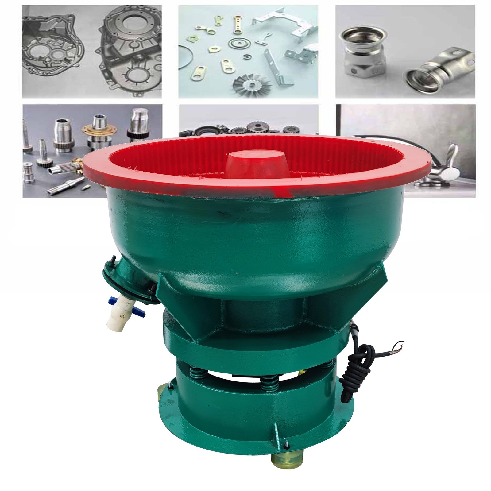 220V 80L Vibratory Deburring Polisher 31" Vibratory Tumbler 