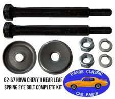 62-67 Nova Chevy Ii Rear Leaf Spring Eye Bolt Anchor Washer Kit Made In Usa 892 62-67 Nova Chevy Ii Rear Leaf Spring Eye Bolt Anchor Washer Kit Made In Usa 892