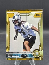 Shaq Thompson 2015 Topps Gold Rookie Card #427 Carolina Panthers 0632/2015. rookie card picture
