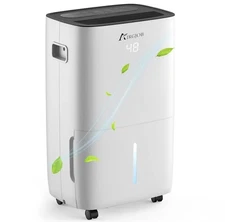 Airgjob 50 Pints Energy Star Dehumidifier w/ Drain Hose for Home & Basement 115V