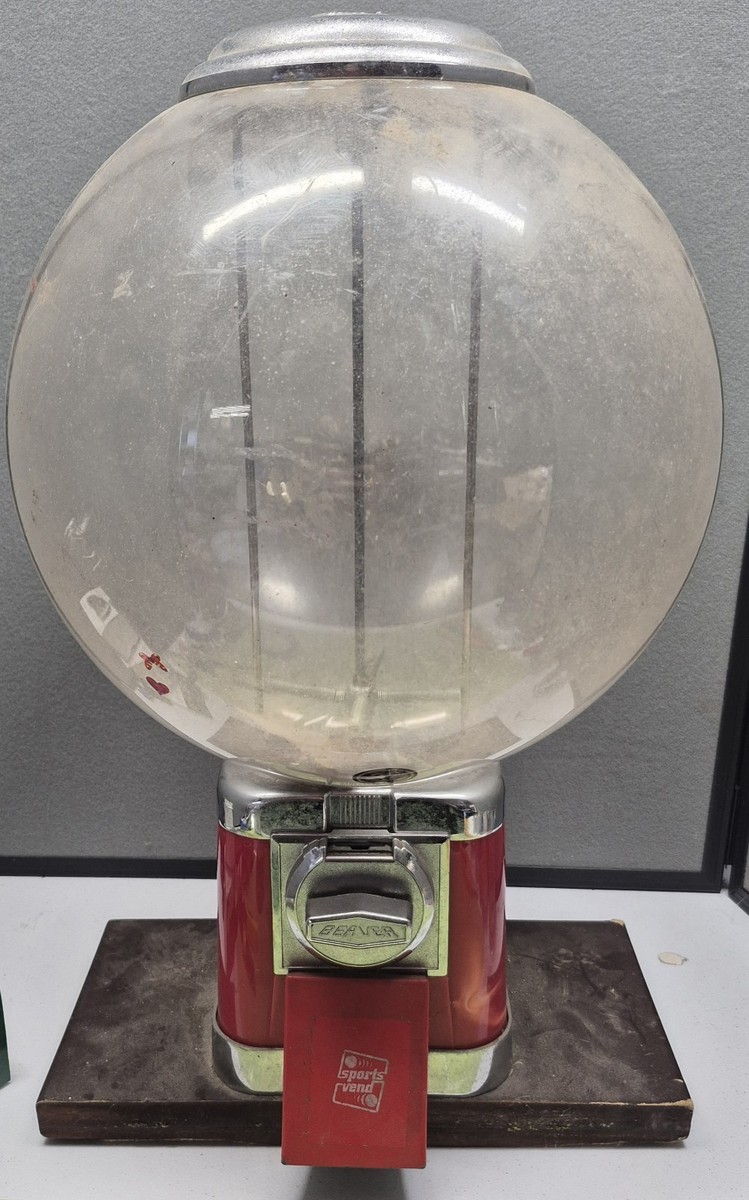Vintage Beaver Large Globe Gumball Machine No Key | eBay