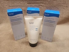 Lot of 3: belif Aqua Bomb Jelly Cleanser Gel Foam Face Wash, 5.4 fl.oz