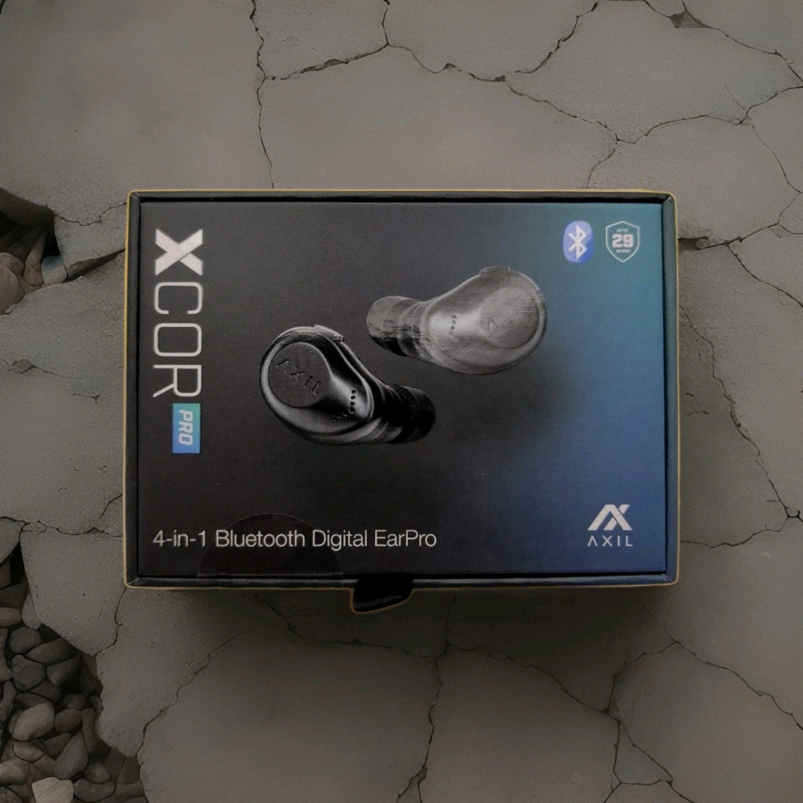 NEW AXIL XCOR PRO WIRELESS TACTICAL EARBUDS BLUETOOTH - BLACK w/ Case