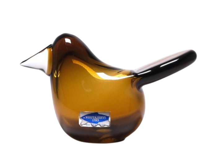 Oiva Toikka Sieppo Early 1972 Nuutajarvi Art Glass Bird Finland