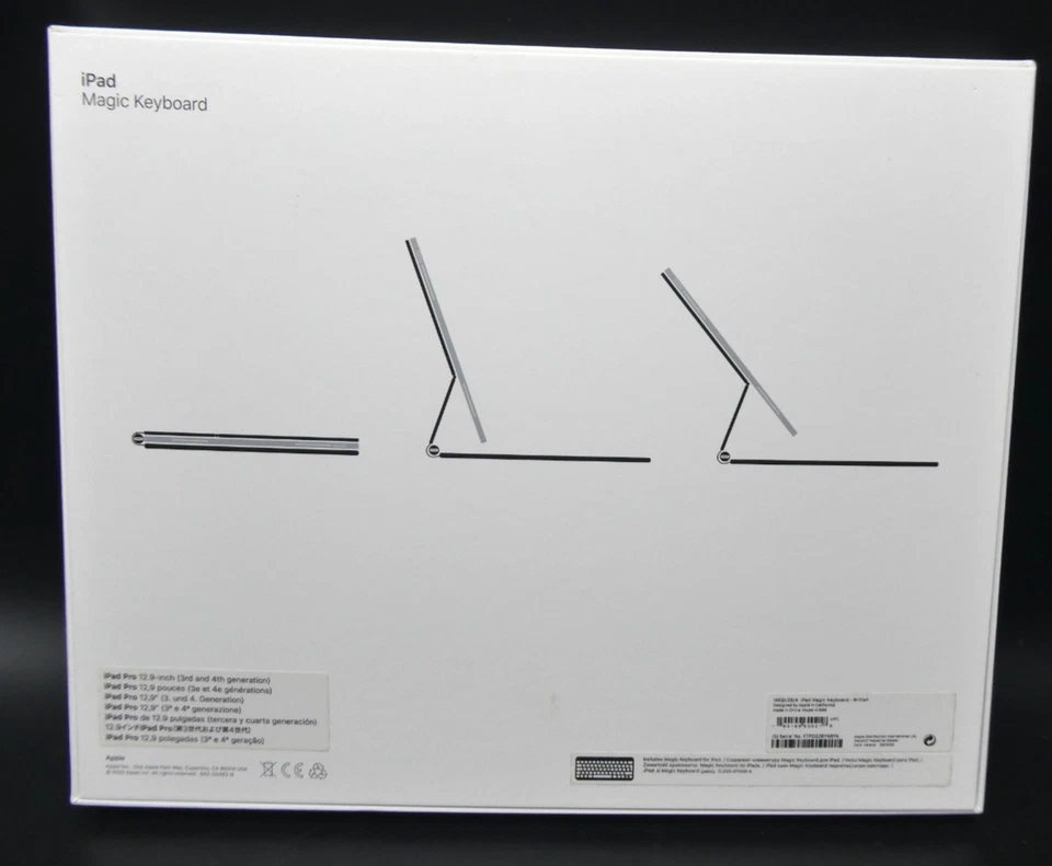 Apple Magic Keyboard for iPad Pro 12.9" 2nd Generation British English MXQT2B/A - Image 2 of 4