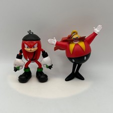Sonic Renegade Knuckles & Dr Eggman Keychain Lot Figure Set SEGA CB