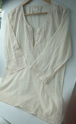 Manvi The Handmade Embroidered Tunic Boho Fairy India Inspired Cool So Soft